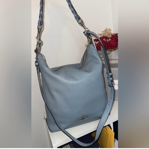 Coach Blue Slouchy Shoulder Bag-reposhing. I never used. - Picture 1 of 7
